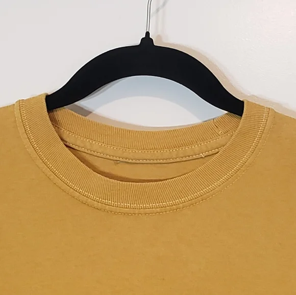 The Beatles 100% Cotton Tee Shirt Mustard Yellow Charcoal Gray Size S/M - Picture 2 of 7